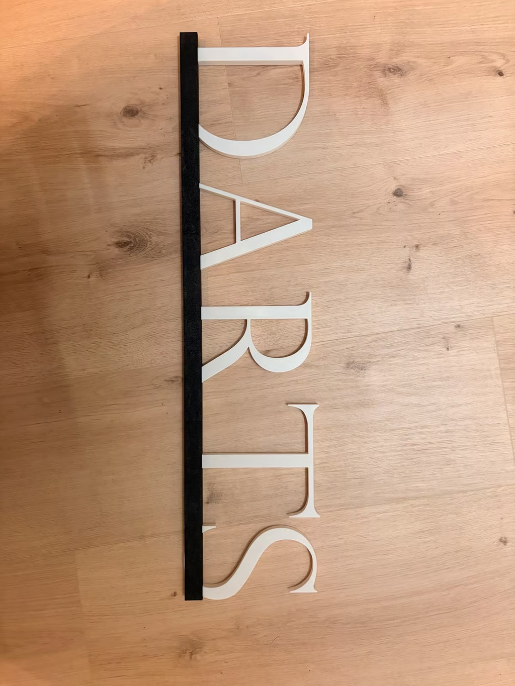 DARTS 3D Lettering – individual wall decor for your setup