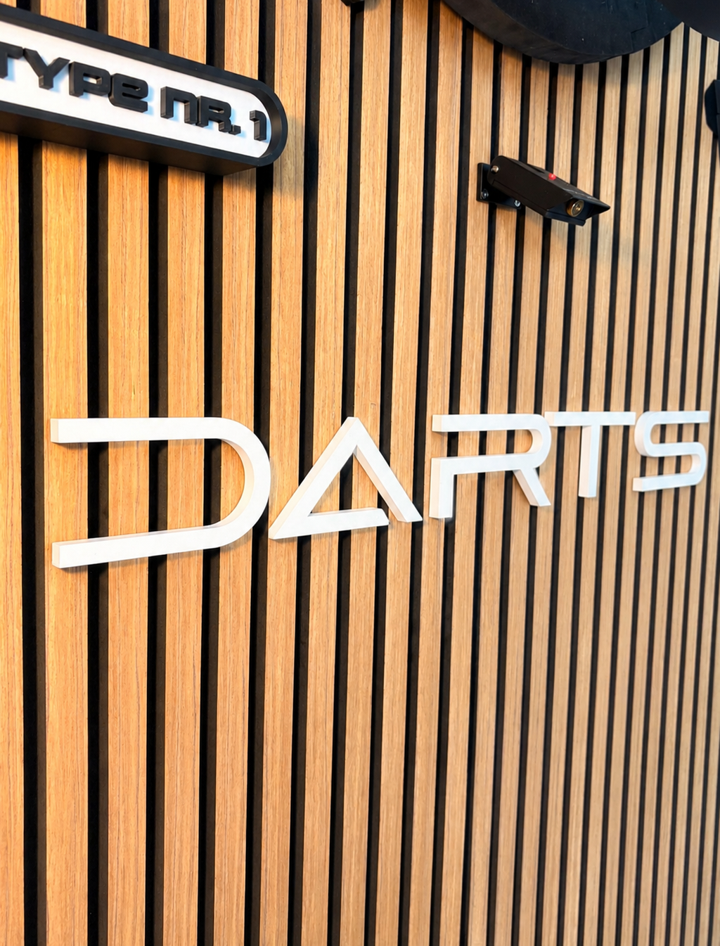 DARTS 3D Schriftzug Abnes Style – Personalisierte Wanddeko für dein Dartboard
