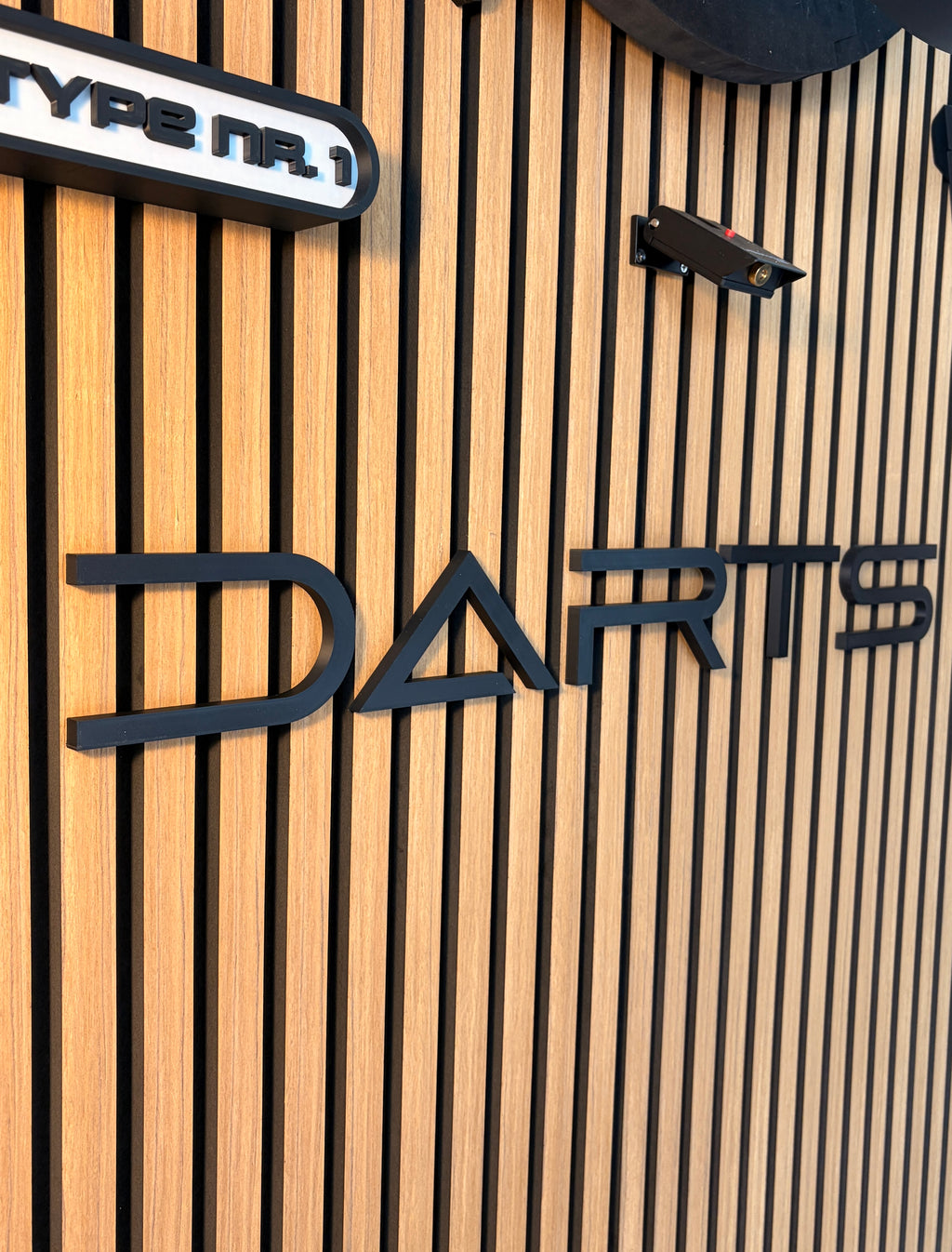 DARTS 3D Schriftzug Abnes Style – Personalisierte Wanddeko für dein Dartboard