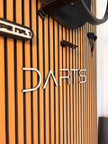 DARTS 3D Schriftzug DUNE Style – Personalisierte Wanddeko für dein Dartboard