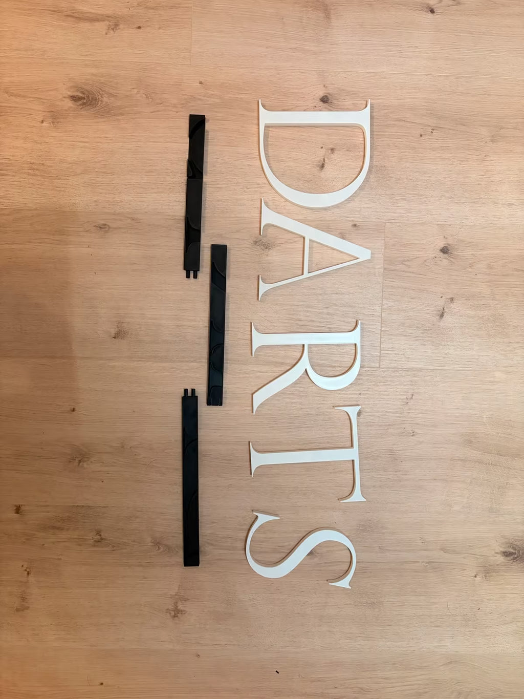 DARTS 3D Lettering – individual wall decor for your setup
