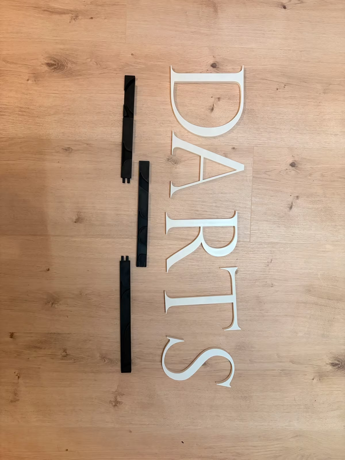 DARTS 3D Lettering – individual wall decor for your setup