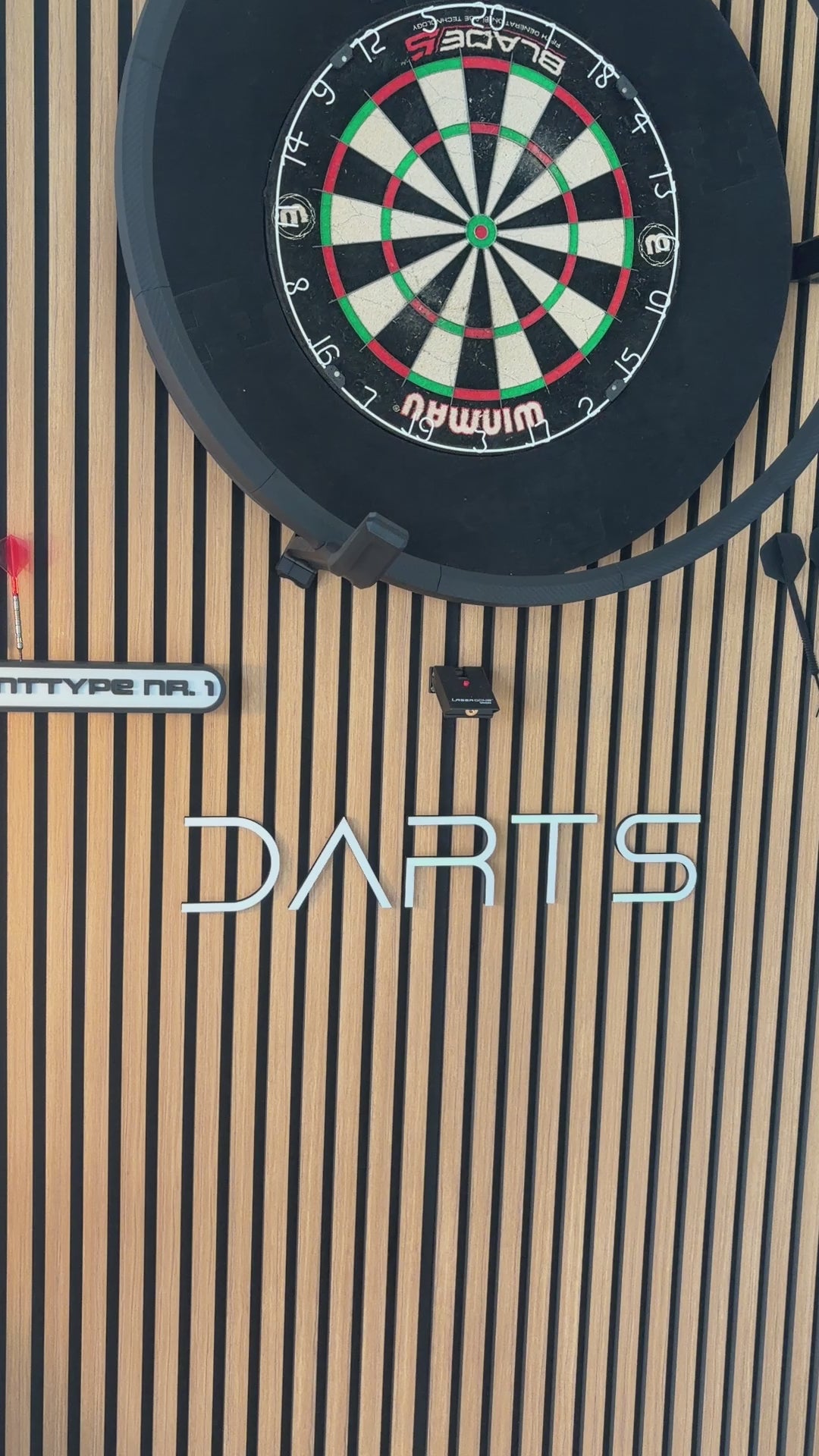 DARTS 3D Schriftzug DUNE Style – Personalisierte Wanddeko für dein Dartboard